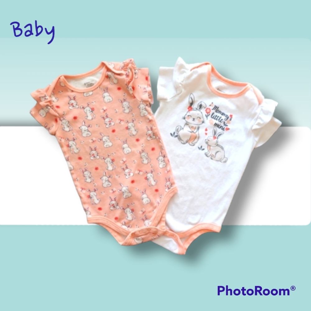 Short Sleeve Onesies Bodysuits Size 24m